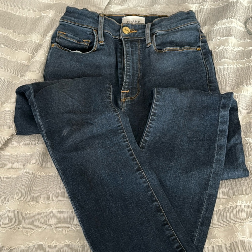 FRAME ALI HIGH RISE CIGARETTE JEANS